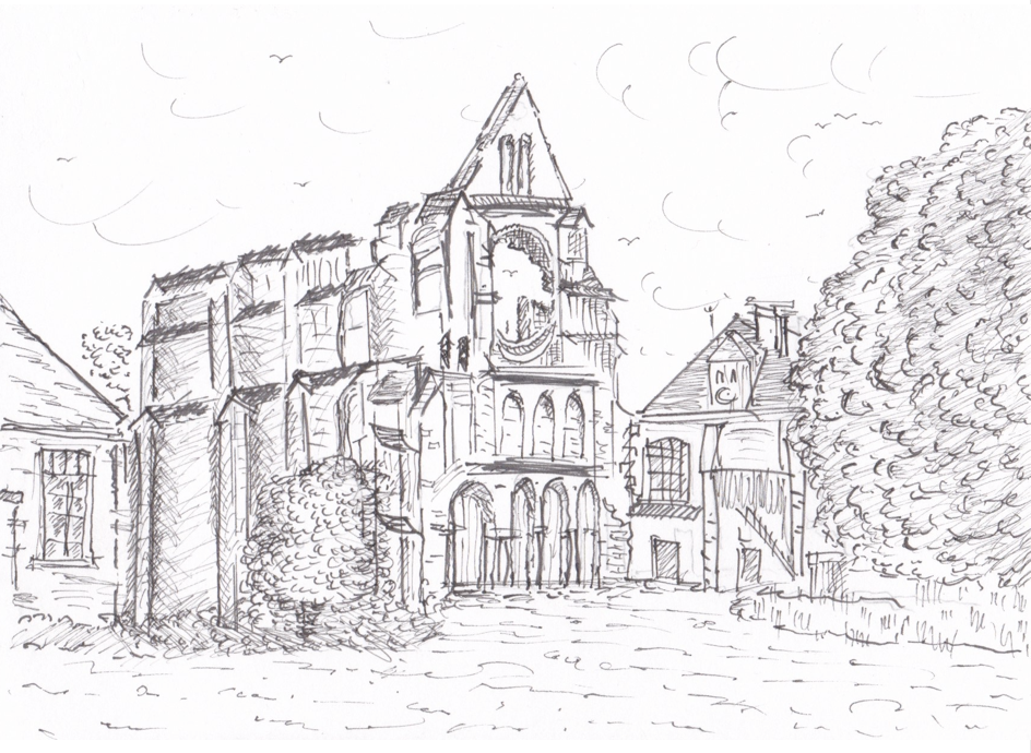 Abbaye de Longpont - Dessin
